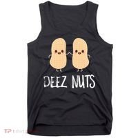 Peanut Food Funny Kawaii Cute Meme Deez Nuts Joke Gift Tank Top thumb 0