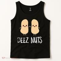 Peanut Food Funny Kawaii Cute Meme Deez Nuts Joke Gift Tank Top thumb 2