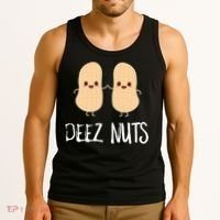 Peanut Food Funny Kawaii Cute Meme Deez Nuts Joke Gift Tank Top thumb 3