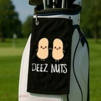 Peanut Food Funny Kawaii Cute Meme Deez Nuts Joke Gift Golf Towel thumb 2