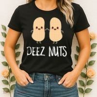 Peanut Food Funny Kawaii Cute Meme Deez Nuts Joke Gift Women's T-Shirt thumb 2