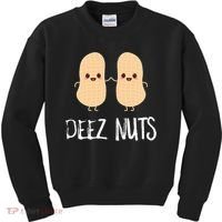 Peanut Food Funny Kawaii Cute Meme Deez Nuts Joke Gift Kids Sweatshirt thumb 0