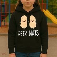 Peanut Food Funny Kawaii Cute Meme Deez Nuts Joke Gift Kids Hoodie thumb 3