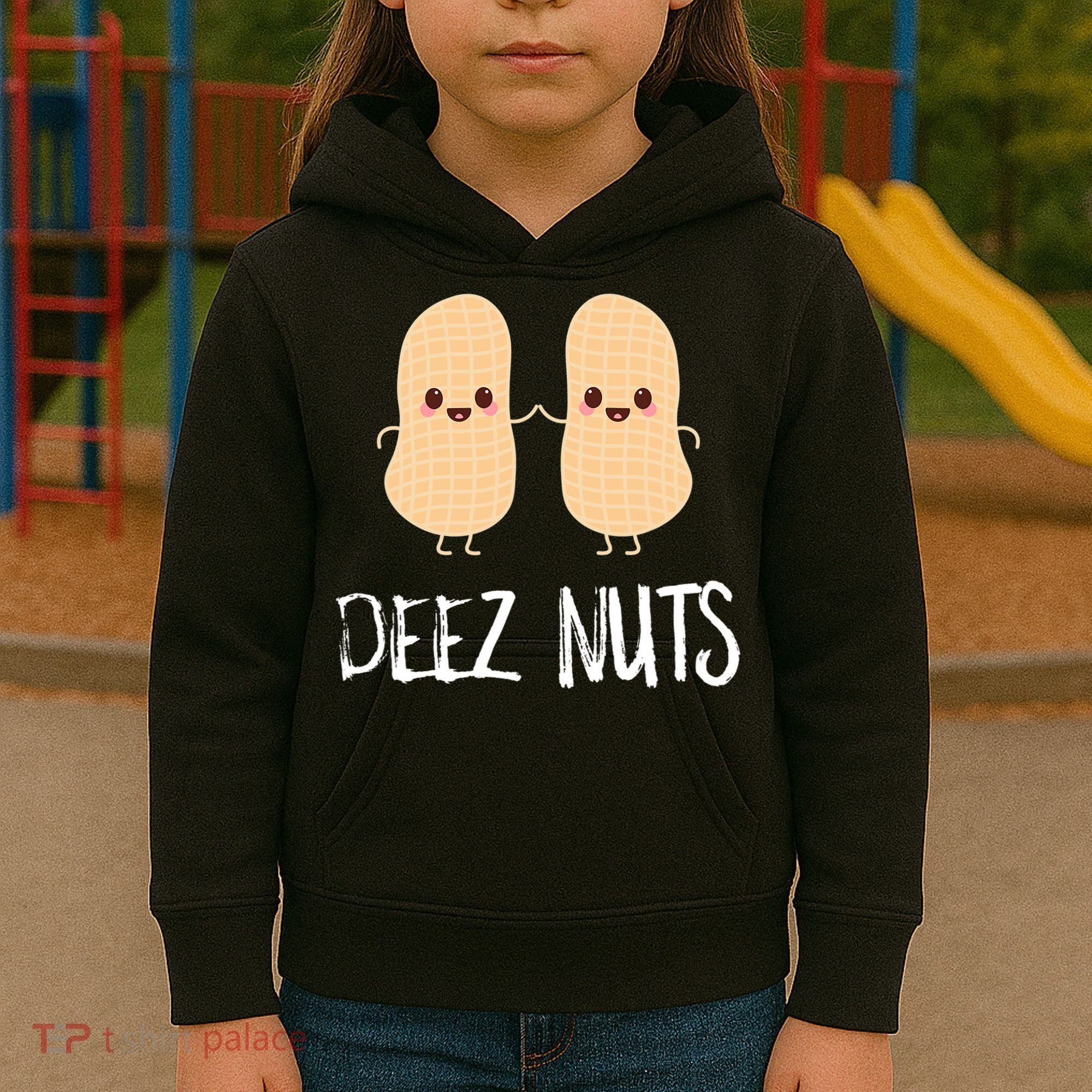 Peanut Food Funny Kawaii Cute Meme Deez Nuts Joke Gift Kids Hoodie