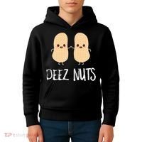 Peanut Food Funny Kawaii Cute Meme Deez Nuts Joke Gift Kids Hoodie thumb 4