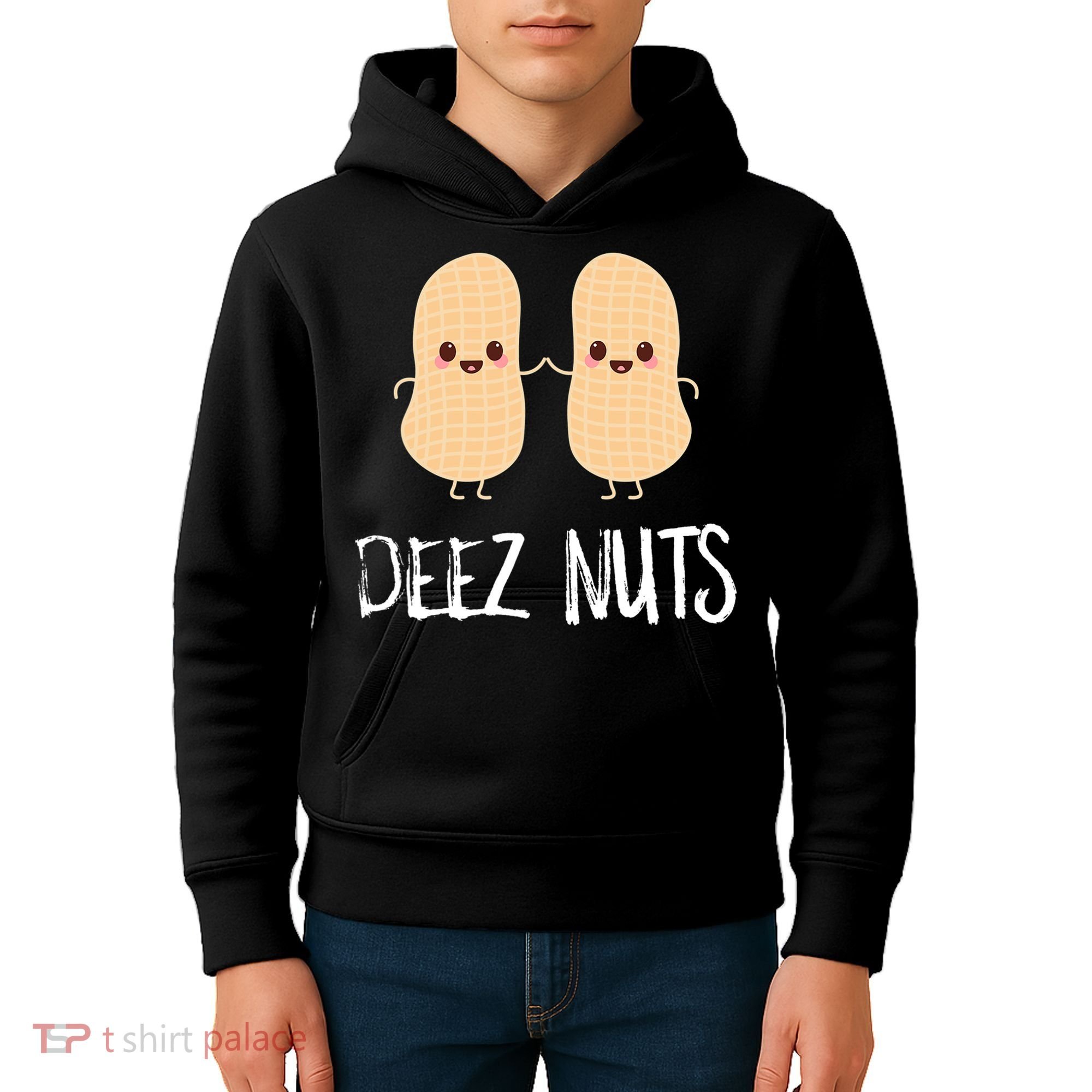 Peanut Food Funny Kawaii Cute Meme Deez Nuts Joke Gift Kids Hoodie