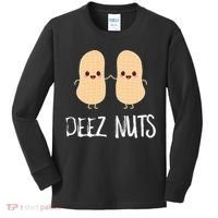 Peanut Food Funny Kawaii Cute Meme Deez Nuts Joke Gift Kids Long Sleeve Shirt thumb 0