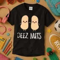 Peanut Food Funny Kawaii Cute Meme Deez Nuts Joke Gift Kids T-Shirt thumb 3