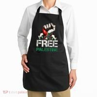 Palestine Flag Free Palestine Save Gaza Strip Apron thumb 2