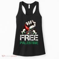 Palestine Flag Free Palestine Save Gaza Strip Women's Tank Top thumb 0