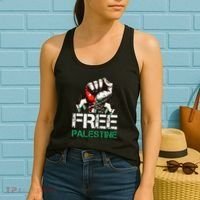 Palestine Flag Free Palestine Save Gaza Strip Women's Tank Top thumb 2