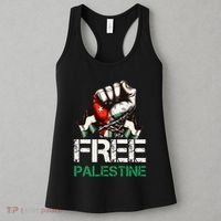 Palestine Flag Free Palestine Save Gaza Strip Women's Tank Top thumb 3