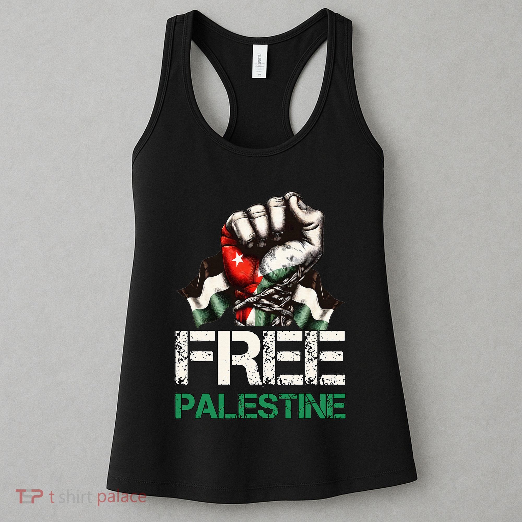 Palestine Flag Free Palestine Save Gaza Strip Women's Tank Top