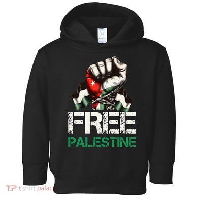 Palestine Flag Free Palestine Save Gaza Strip Toddler Hoodie