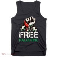 Palestine Flag Free Palestine Save Gaza Strip Tank Top thumb 0