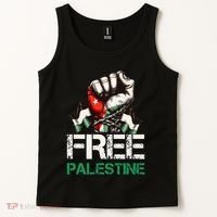 Palestine Flag Free Palestine Save Gaza Strip Tank Top thumb 2