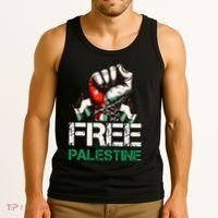 Palestine Flag Free Palestine Save Gaza Strip Tank Top thumb 3
