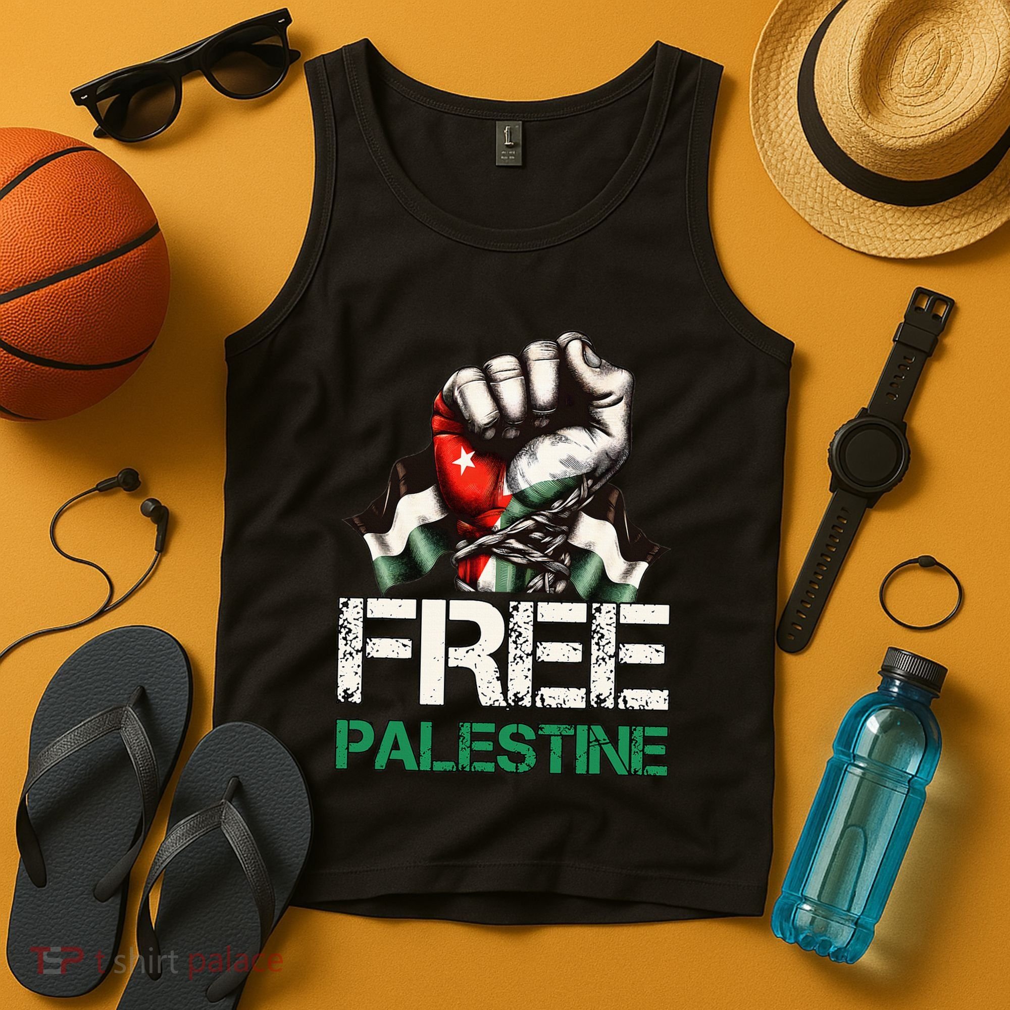 Palestine Flag Free Palestine Save Gaza Strip Tank Top