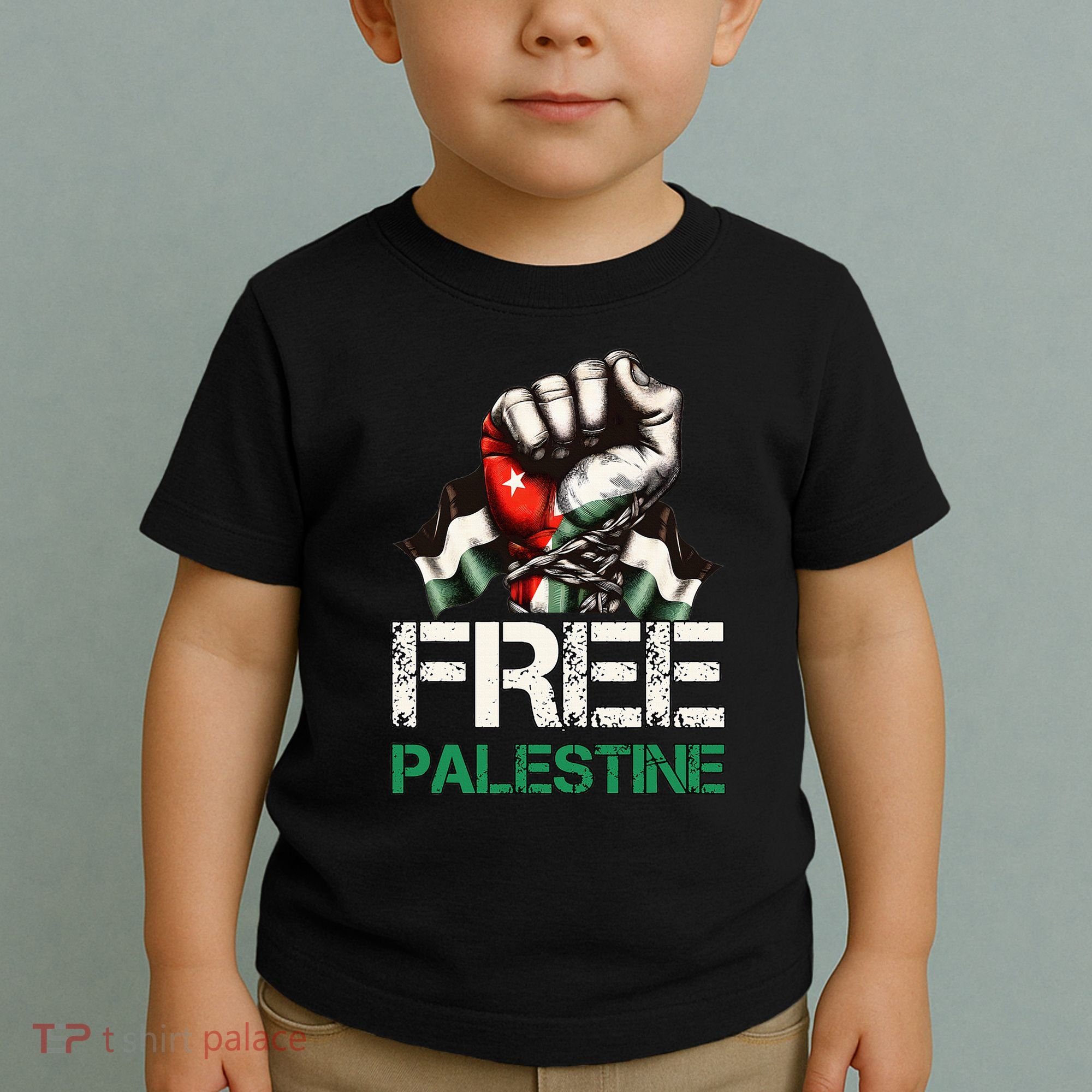 Palestine Flag Free Palestine Save Gaza Strip Toddler T-Shirt