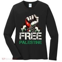 Palestine Flag Free Palestine Save Gaza Strip Women's Long Sleeve Shirt thumb 0