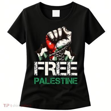 Palestine Flag Free Palestine Save Gaza Strip Women's T-Shirt