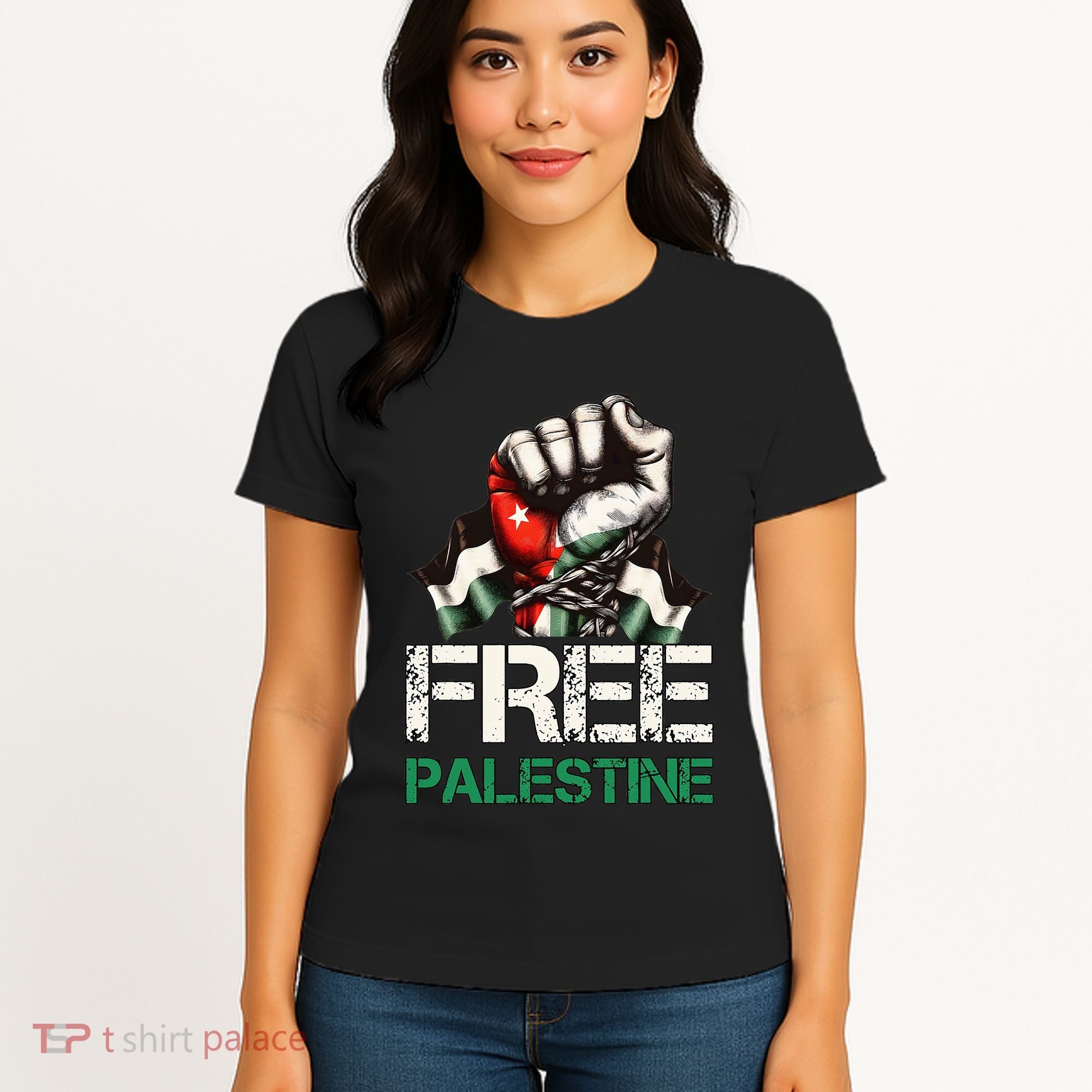 Palestine Flag Free Palestine Save Gaza Strip Women's T-Shirt