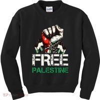 Palestine Flag Free Palestine Save Gaza Strip Kids Sweatshirt thumb 0