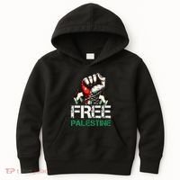 Palestine Flag Free Palestine Save Gaza Strip Kids Hoodie thumb 0
