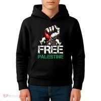Palestine Flag Free Palestine Save Gaza Strip Kids Hoodie thumb 4