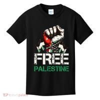Palestine Flag Free Palestine Save Gaza Strip Kids T-Shirt thumb 0