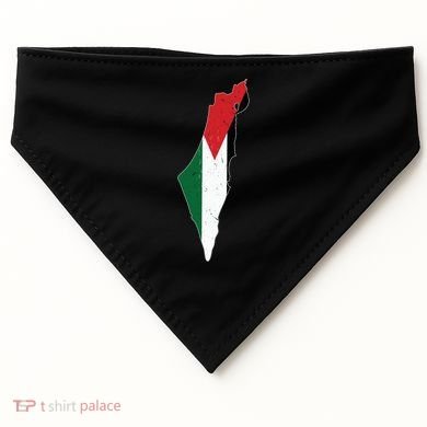 Palestine Flag Free Palestine Gift USA-Made Doggie Bandana
