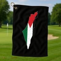Palestine Flag Free Palestine Gift Golf Towel thumb 1