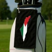 Palestine Flag Free Palestine Gift Golf Towel thumb 2