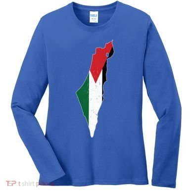 Palestine Flag Free Palestine Gift Women's Long Sleeve Shirt