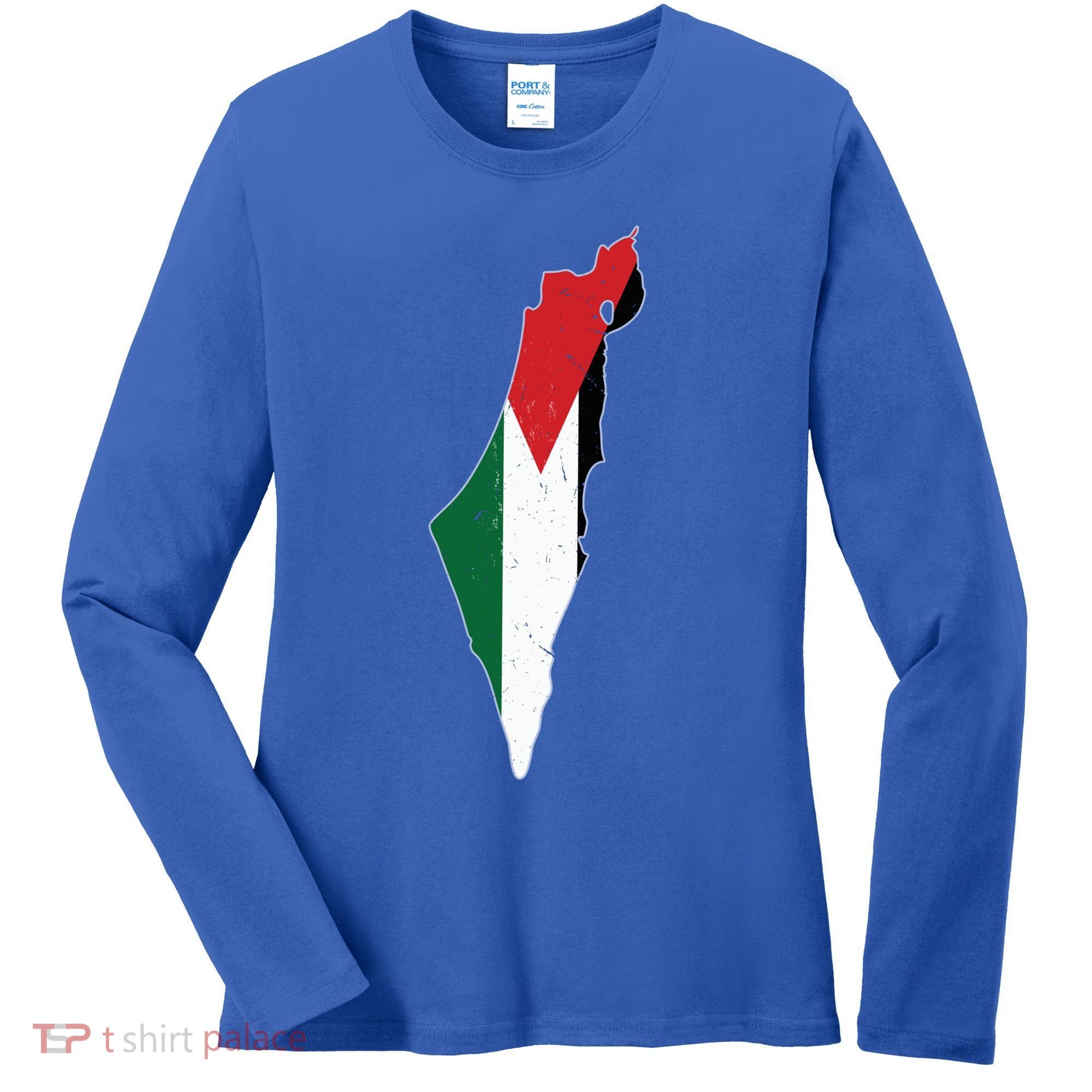 Palestine Flag Free Palestine Gift Women's Long Sleeve Shirt