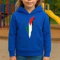 Palestine Flag Free Palestine Gift Kids Hoodie thumb 3
