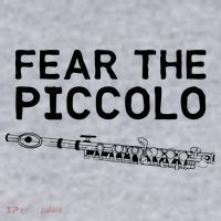 Piccolo Flute Fear The Piccolo Flutist Women's Racerback Cropped Tank thumb 2