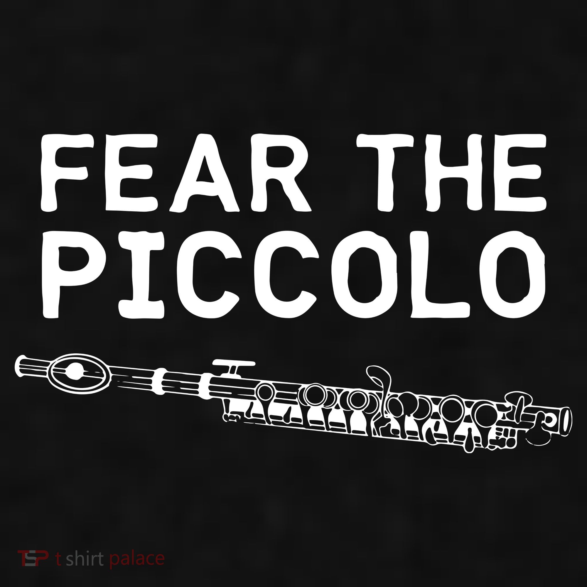 Piccolo Flute Fear The Piccolo Flutist Ladies PosiCharge Tri-Blend Wicking Tank