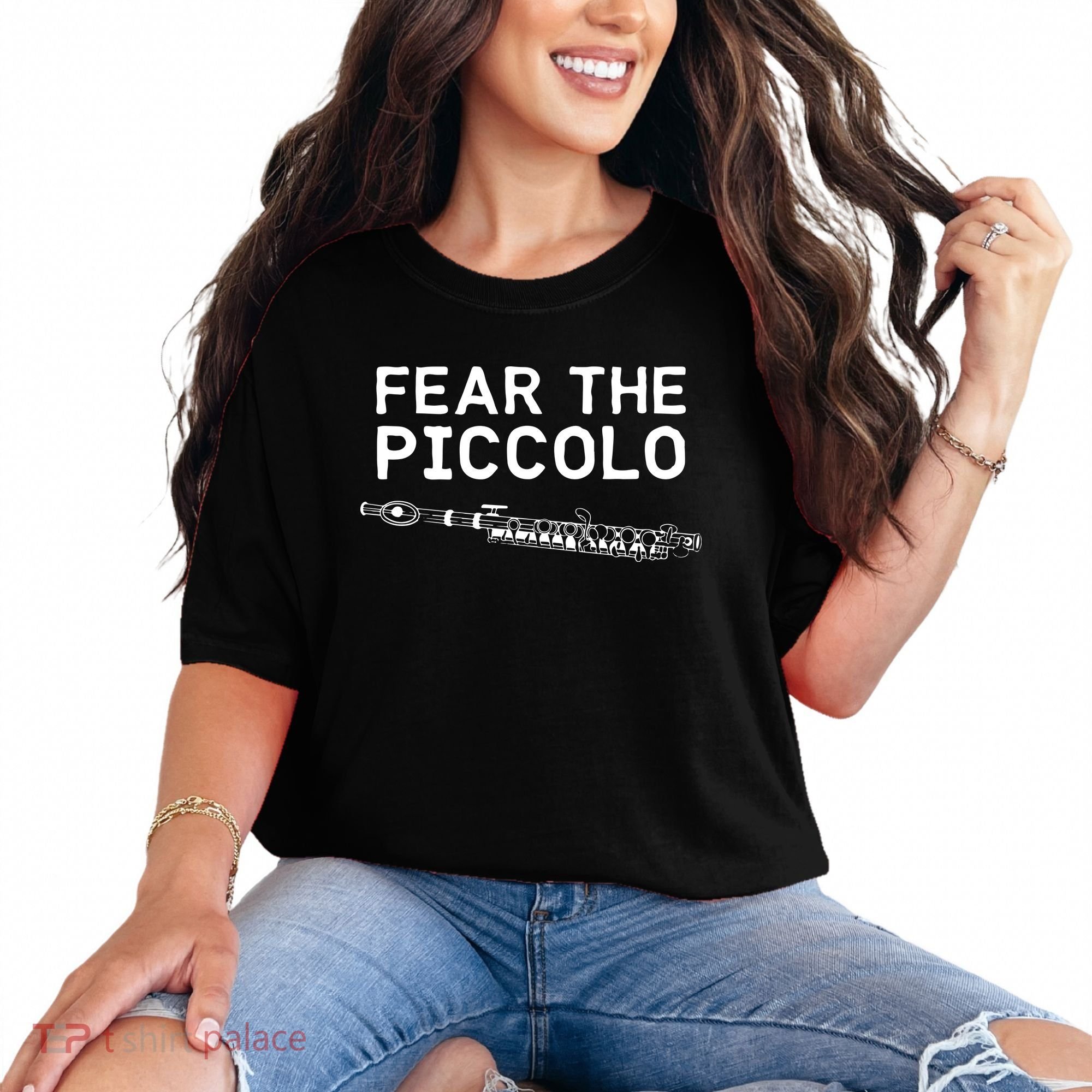 Piccolo Flute Fear The Piccolo Flutist Comfort Colors T-Shirt
