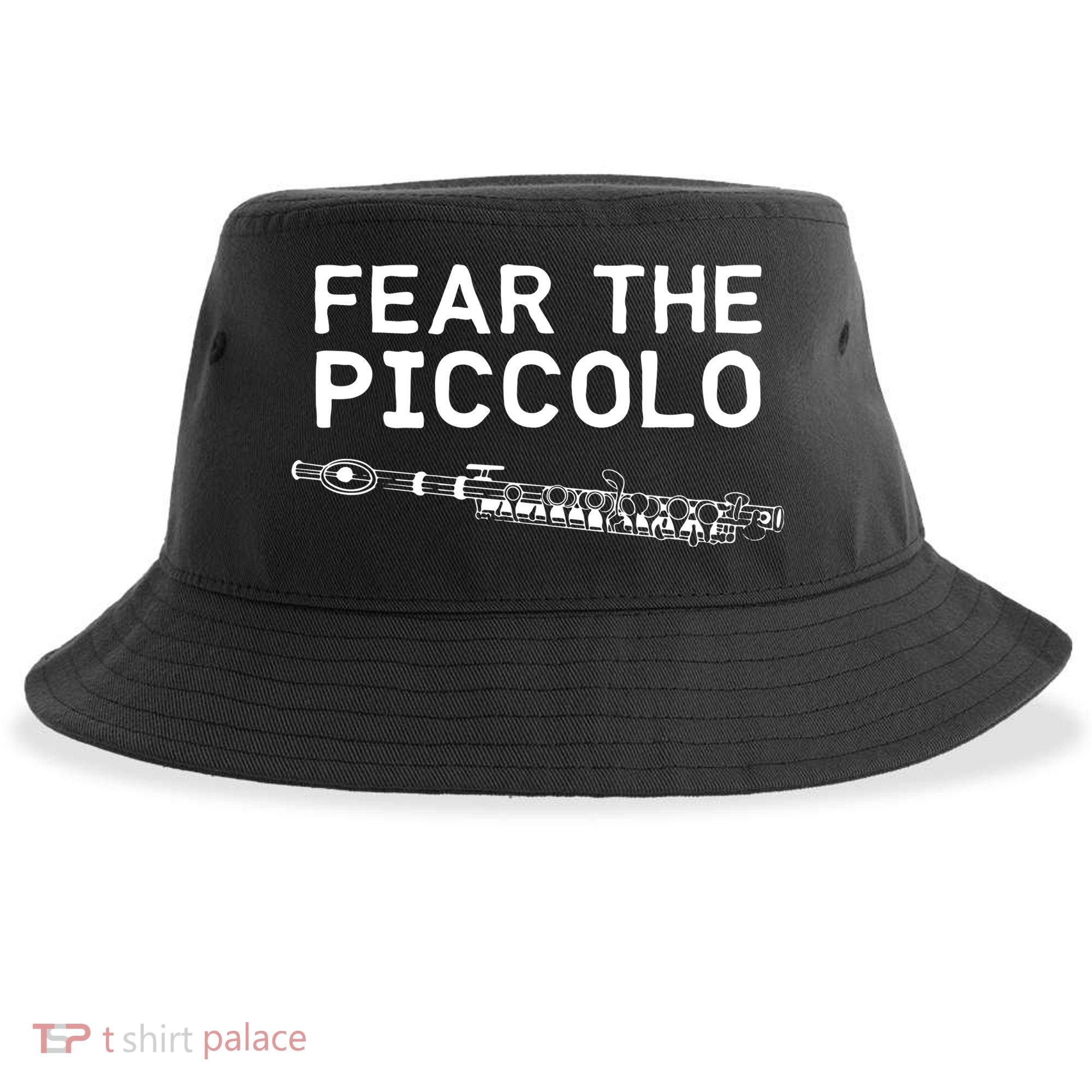 Piccolo Flute Fear The Piccolo Flutist Sustainable Bucket Hat