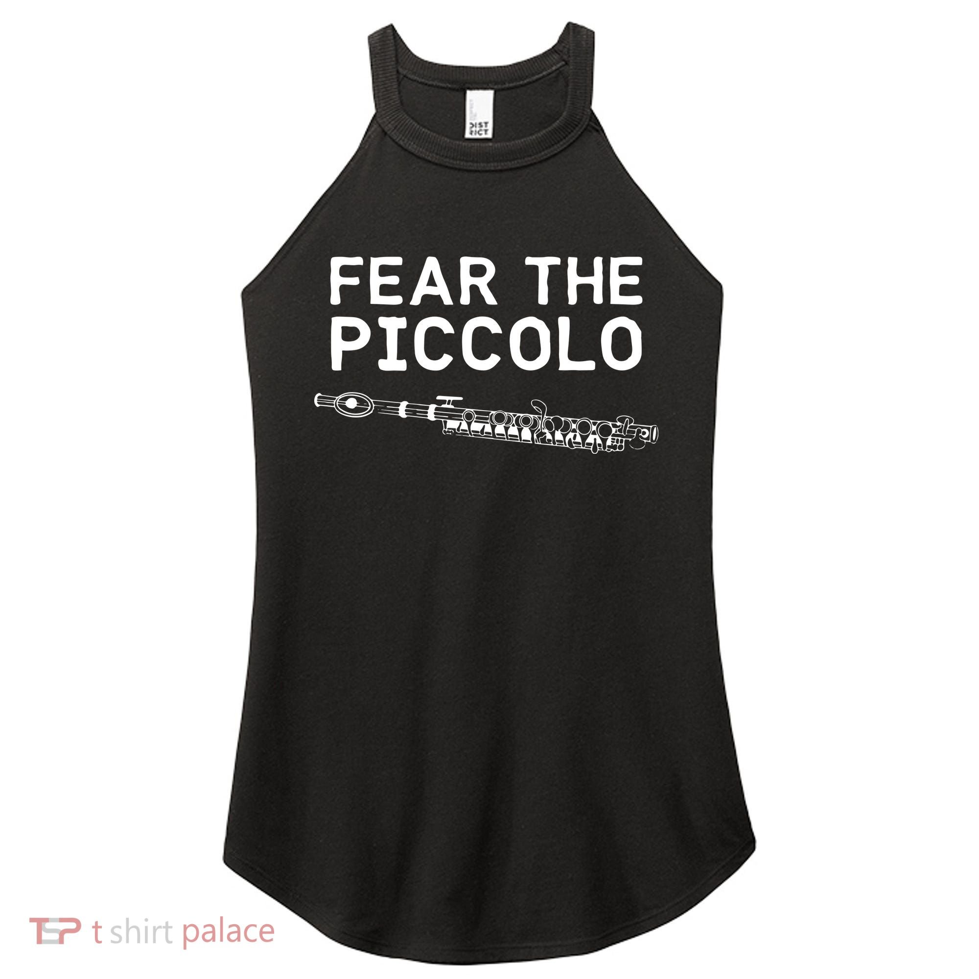Piccolo Flute Fear The Piccolo Flutist Women's Perfect Tri Rocker Tank