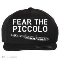 Piccolo Flute Fear The Piccolo Flutist Wool Snapback Cap thumb 0