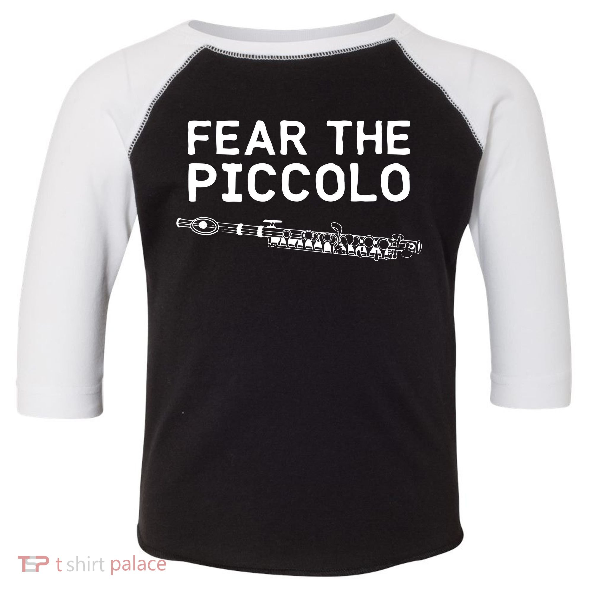 Piccolo Flute Fear The Piccolo Flutist Toddler Fine Jersey T-Shirt