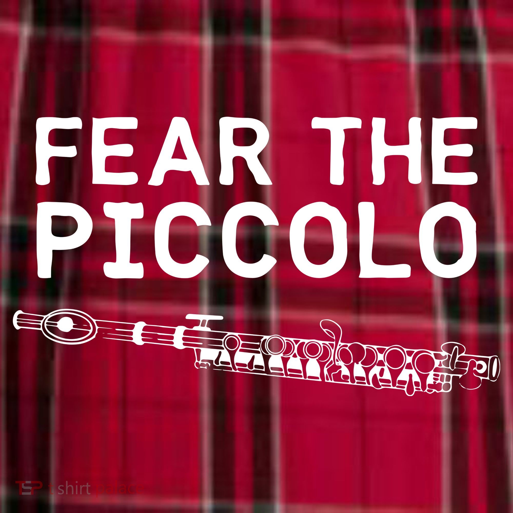 Piccolo Flute Fear The Piccolo Flutist Men's Flannel Plaid Pajama Pants