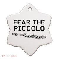 Piccolo Flute Fear The Piccolo Flutist Ceramic Ornament thumb 0