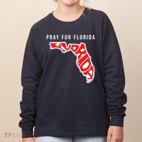 Pray For Florida Hurricane IAN Survivor Women's Sweatshirt thumb 0