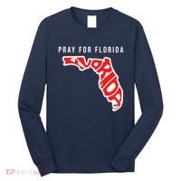 Pray For Florida Hurricane IAN Survivor Long Sleeve Shirt thumb 0