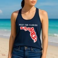 Pray For Florida Hurricane IAN Survivor Women's Tank Top thumb 2