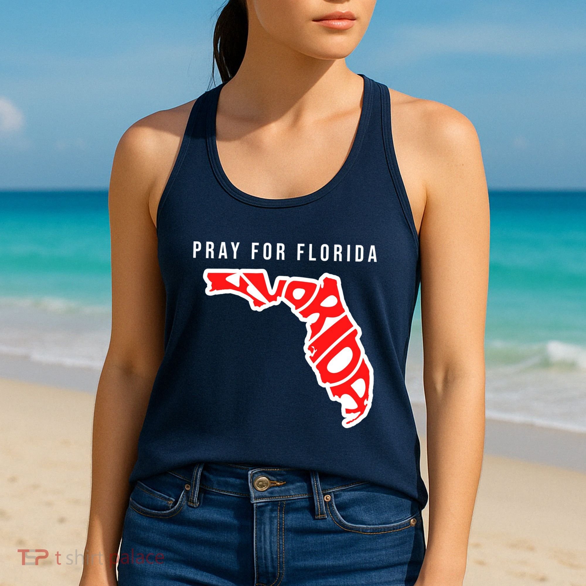 Pray For Florida Hurricane IAN Survivor Women's Tank Top