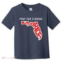 Pray For Florida Hurricane IAN Survivor Toddler T-Shirt thumb 0